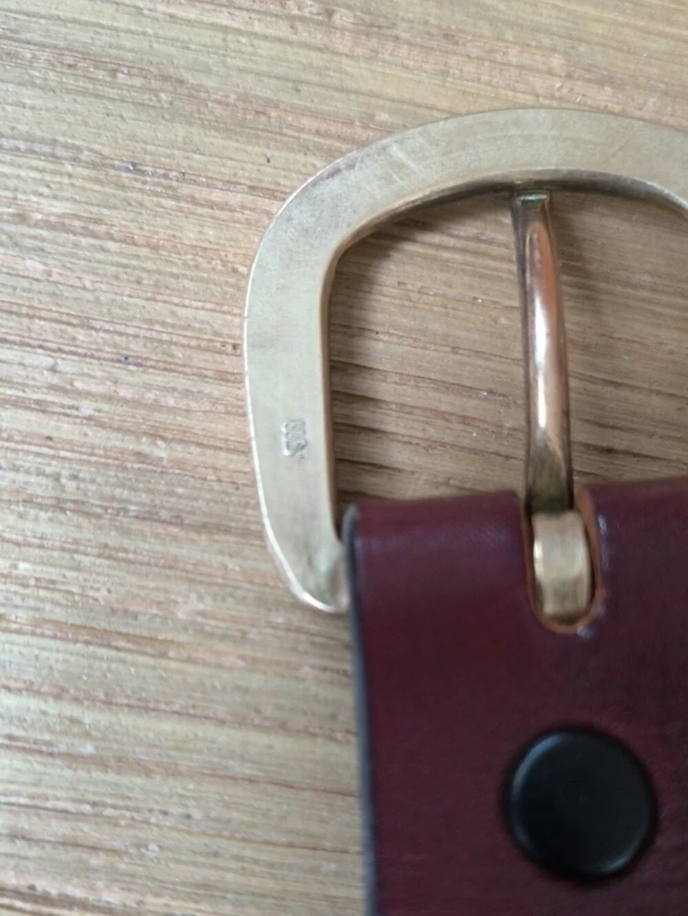 Vintage Leegin Tooled Burgundy Leather Belt 36 Made in USA